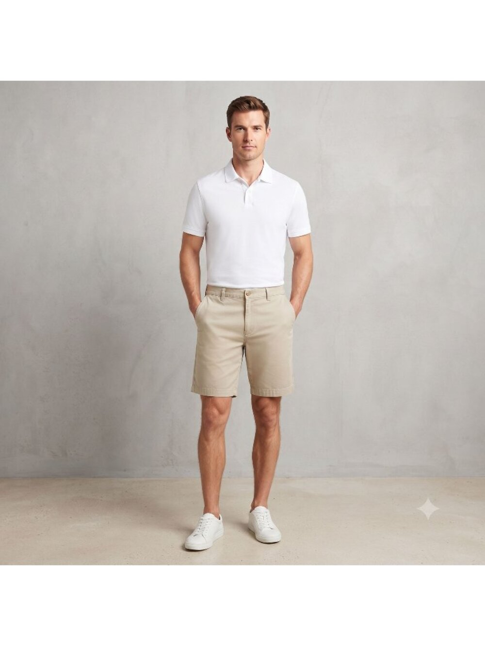 RedHead Mens Chino Shorts Size 34 KhakiFlat Front Casual Summer Outdoors Beige